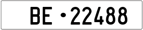 Trailer License Plate